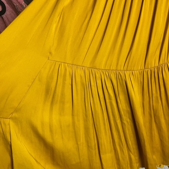 Free People Intimately Free Size Small Want Your Love Slip Dress Mustard Yellow - Picture 7 of 9